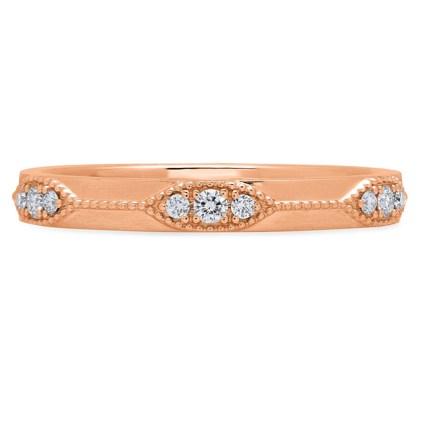 LUCY BRIDAL NAVETTE TRINE ETERNITY RING