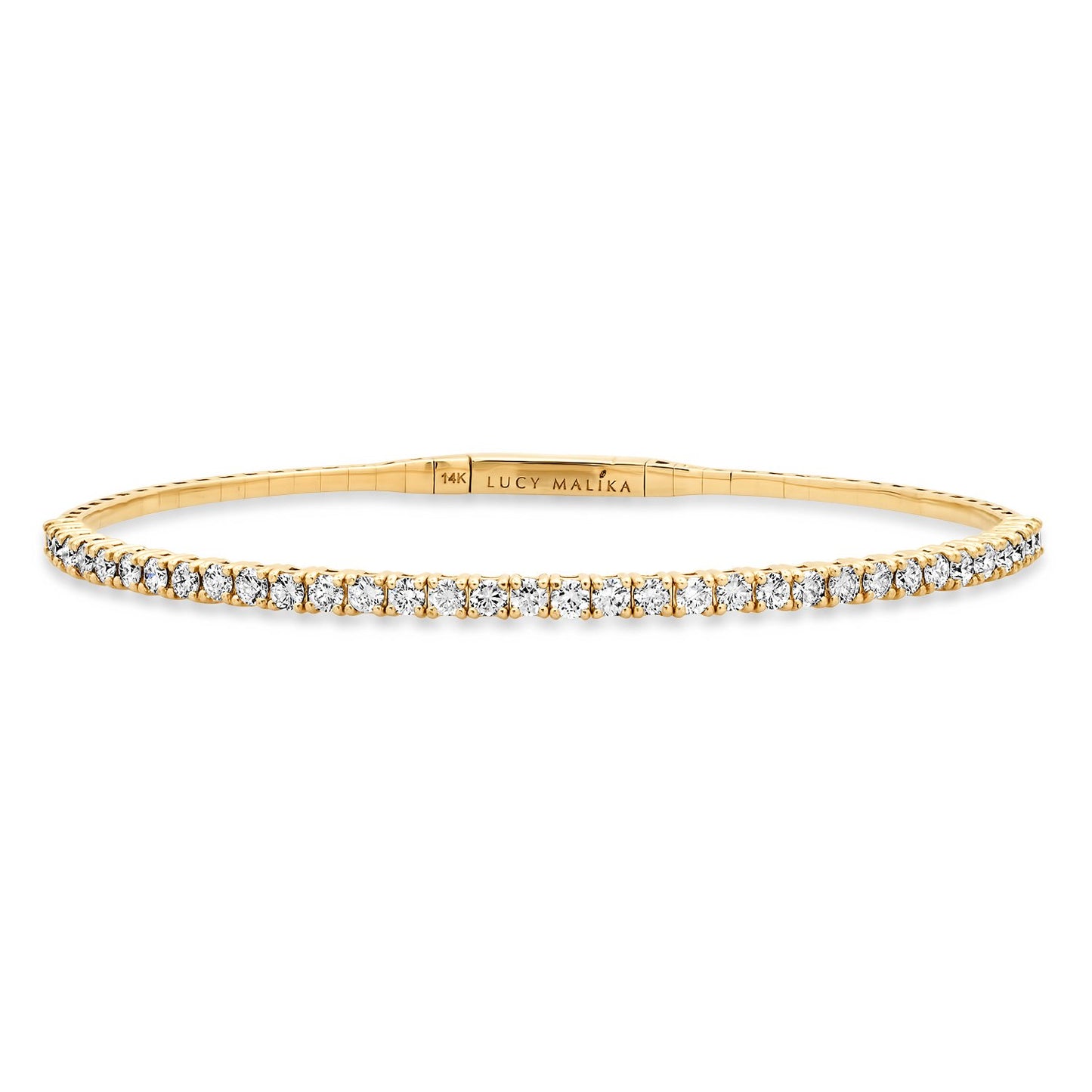LUCY MALIKA DIAMOND BANGLE BRACELET