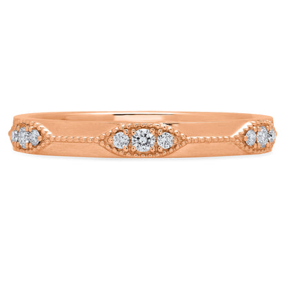 LUCY BRIDAL NAVETTE TRINE ETERNITY RING