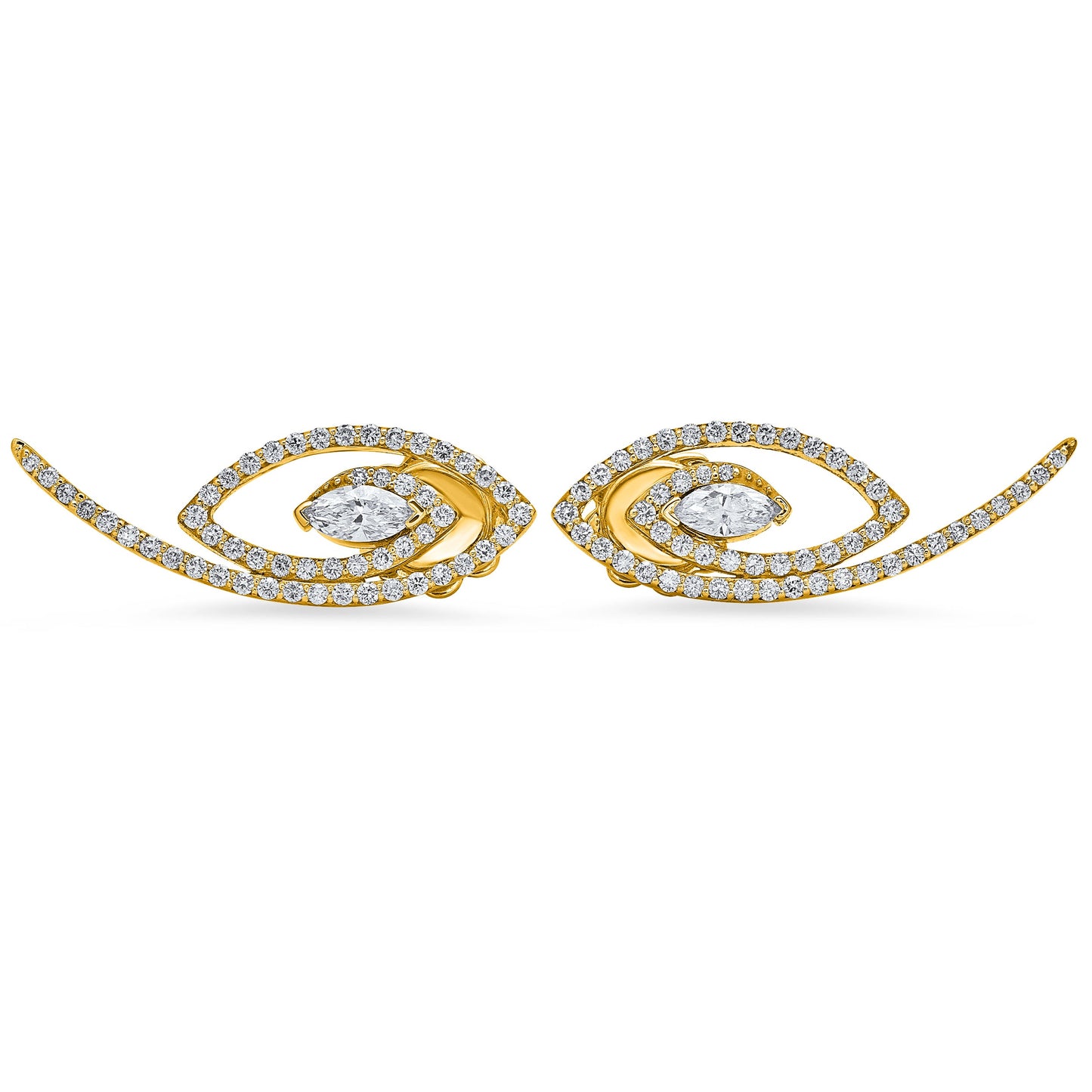 LUCY MALIKA FORTUNA DIAMOND EARRINGS
