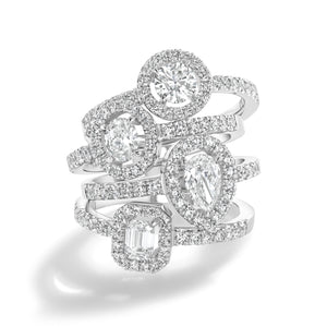 LUCY BRIDAL ROUND AUREOLA RING