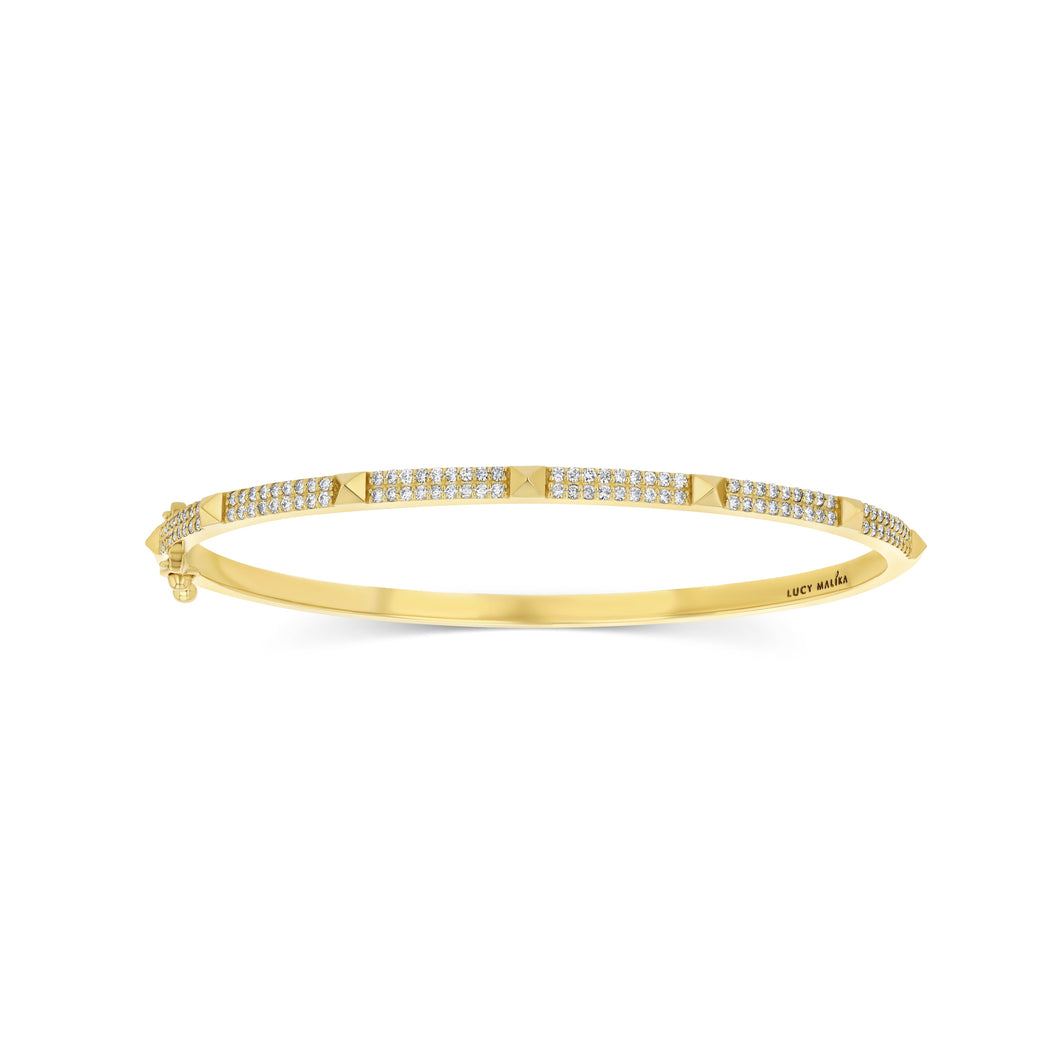 LUCY MALIKA DIAMOND BANGLE BRACELET