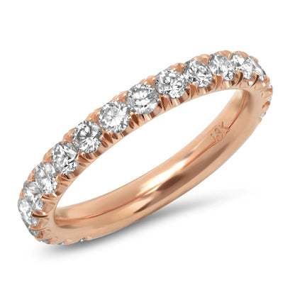 LUCY MALIKA FRENCH PAVÈ DIAMOND ETERNITY RING 1.00ctw