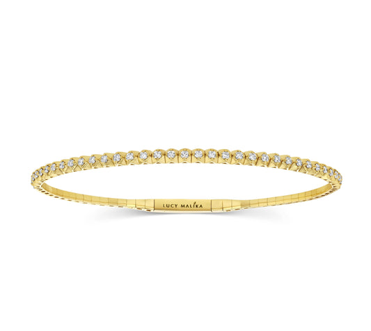 LUCY MALIKA DIAMOND BANGLE BRACELET