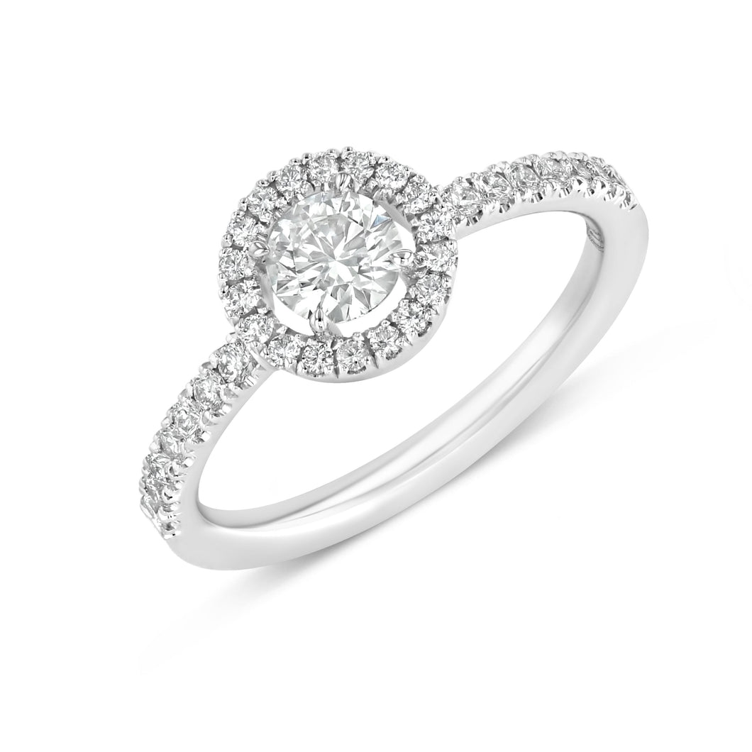 LUCY BRIDAL ROUND AUREOLA RING