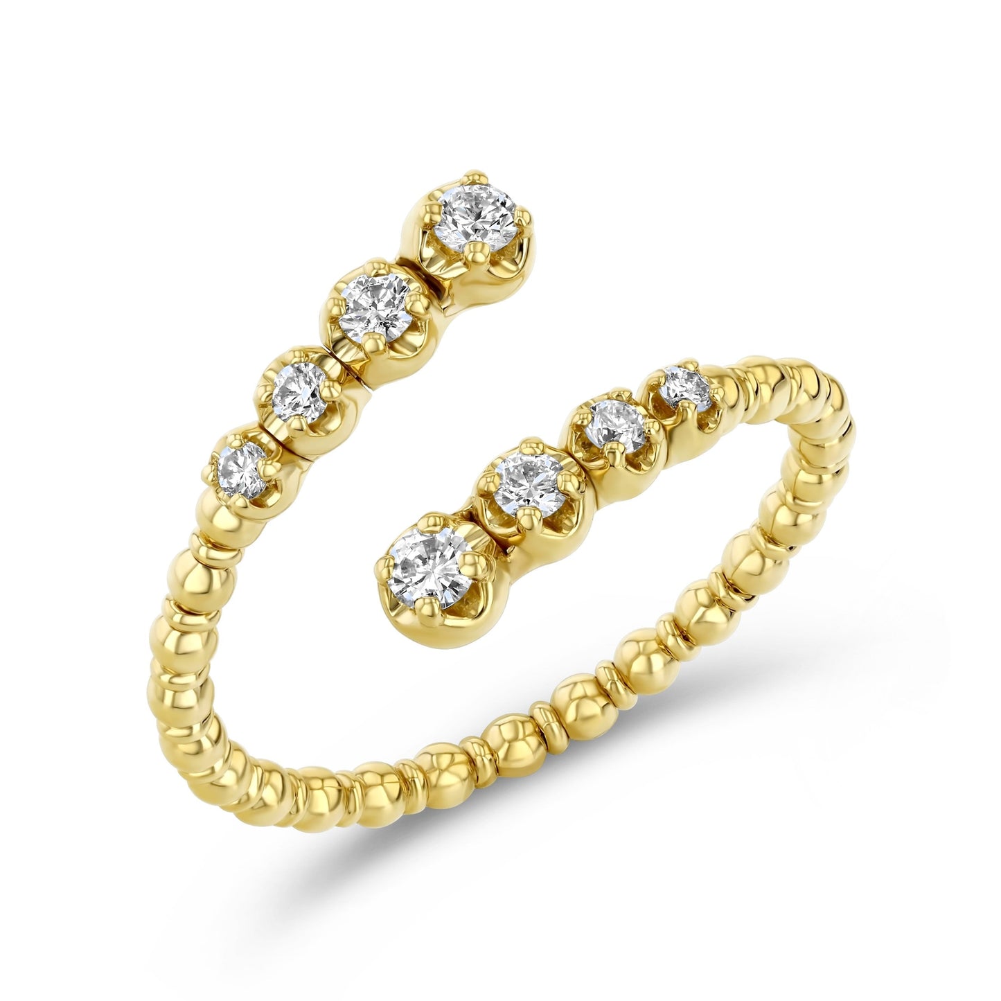 LUCY MALIKA OPEN BYPASS DIAMOND RING