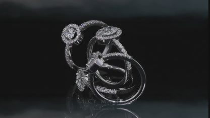 LUCY BRIDAL ROUND AUREOLA RING