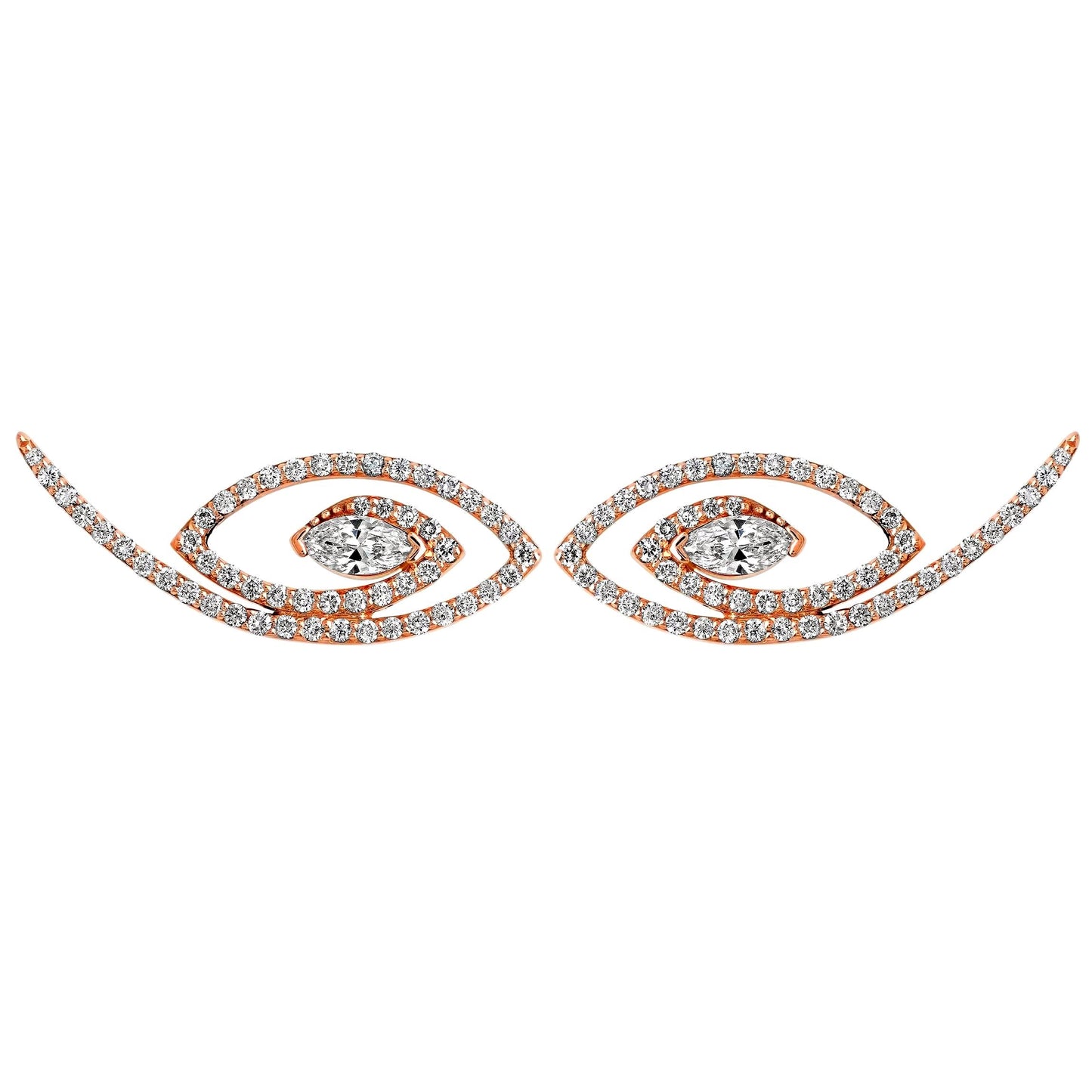 LUCY MALIKA FORTUNA DIAMOND EARRINGS