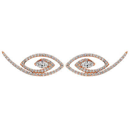 LUCY MALIKA FORTUNA DIAMOND EARRINGS