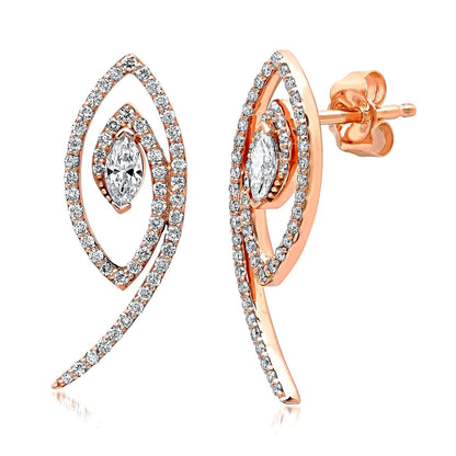 LUCY MALIKA FORTUNA DIAMOND EARRINGS