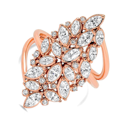 LUCY MALIKA FORTUNA DIAMOND STATEMENT RING