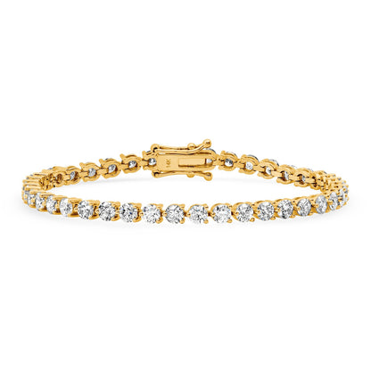 LUCY MALIKA 3 PRONG DIAMOND TENNIS BRACELET
