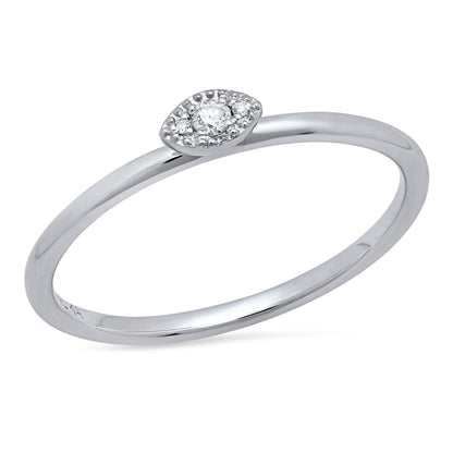 LUCY BRIDAL NAVETTE TRINE MARQUISE STACKER