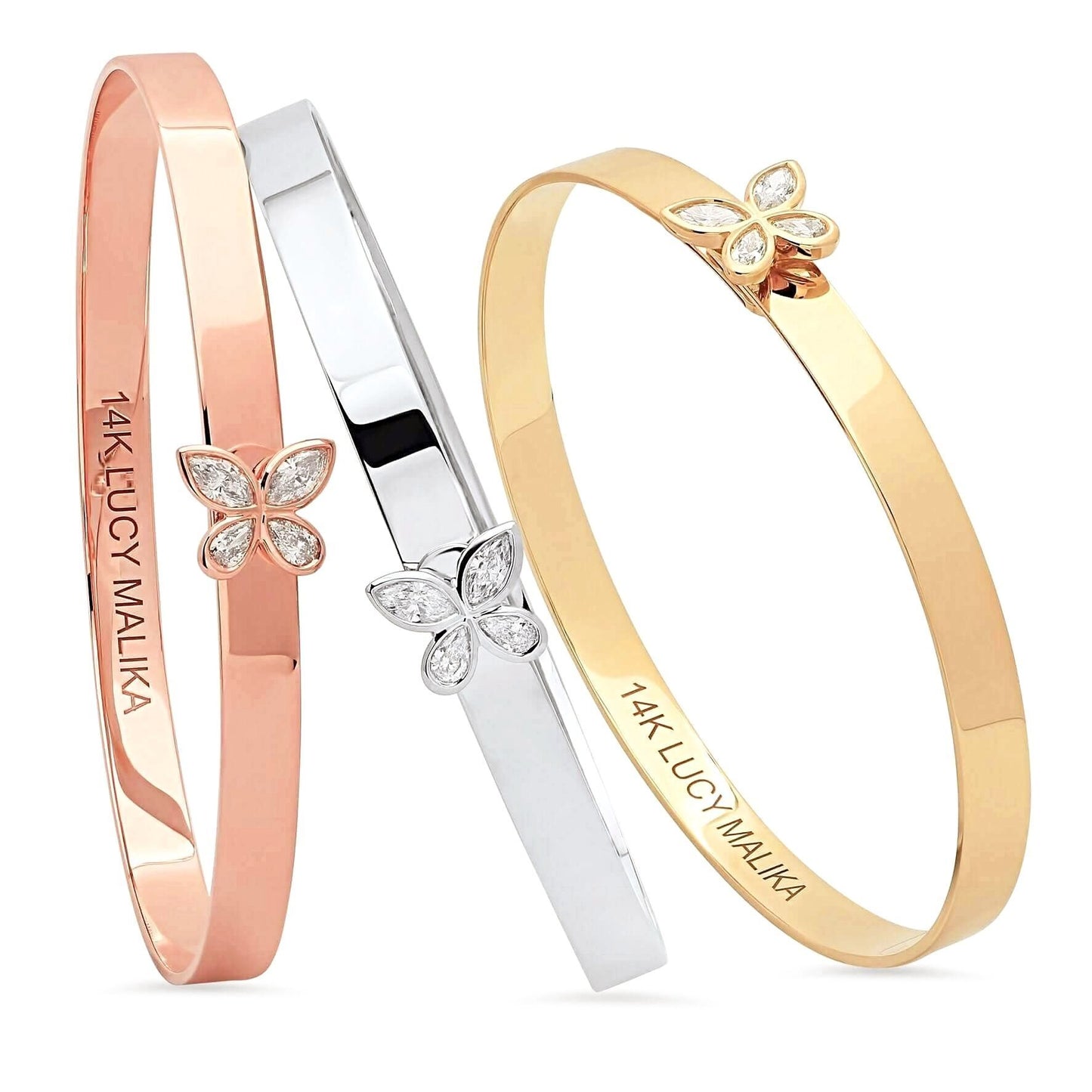 LUCY MALIKA FARFALLA DIAMOND BANGLE