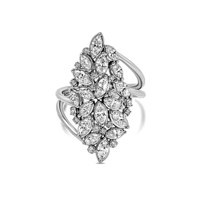LUCY MALIKA FORTUNA DIAMOND STATEMENT RING