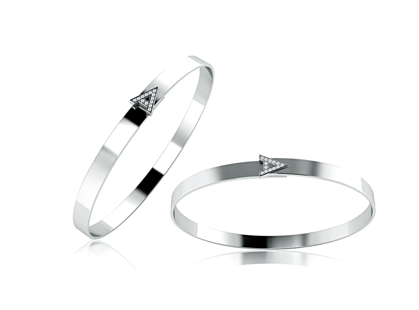 LUCY MALIKA PERSONALIZED INITIAL BANGLE BRACELET