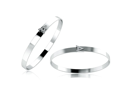 LUCY MALIKA PERSONALIZED INITIAL BANGLE BRACELET