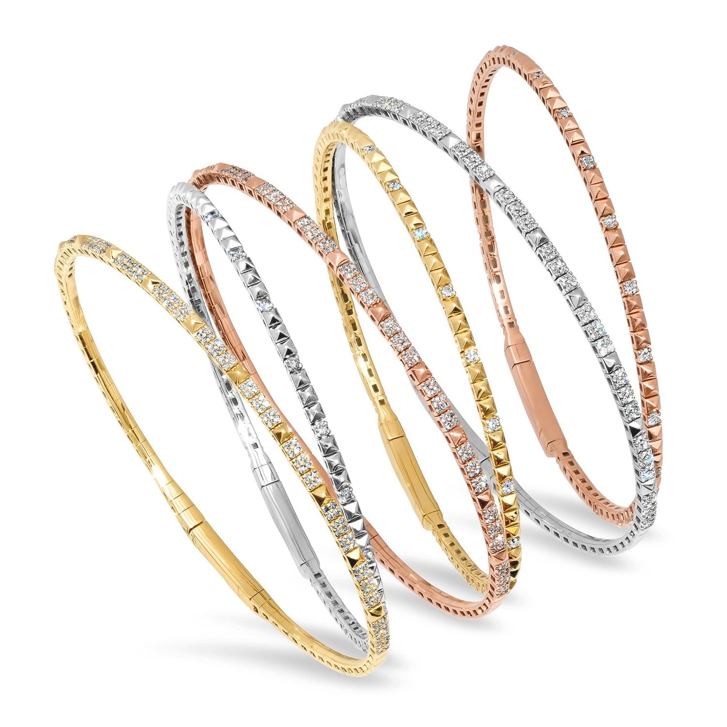 LUCY MALIKA DIAMOND BANGLE BRACELET