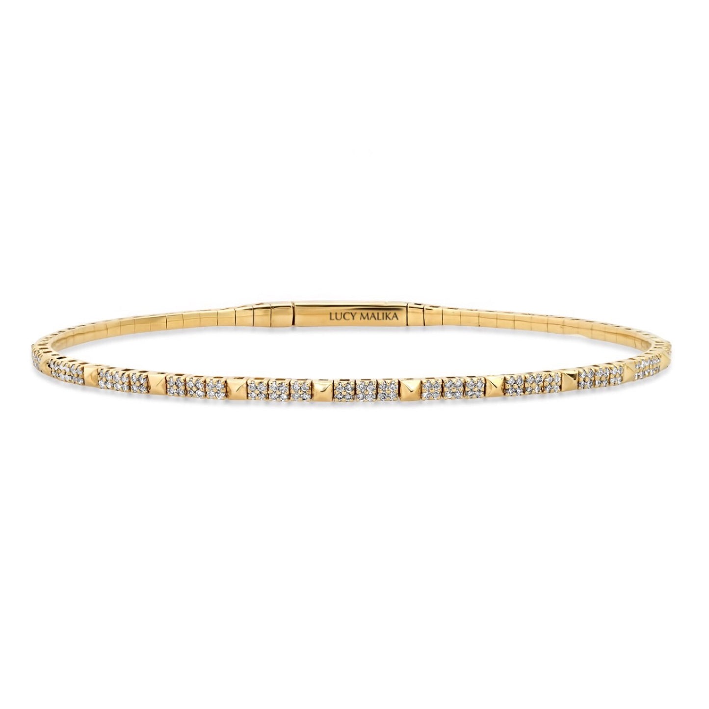 LUCY MALIKA DIAMOND BANGLE BRACELET