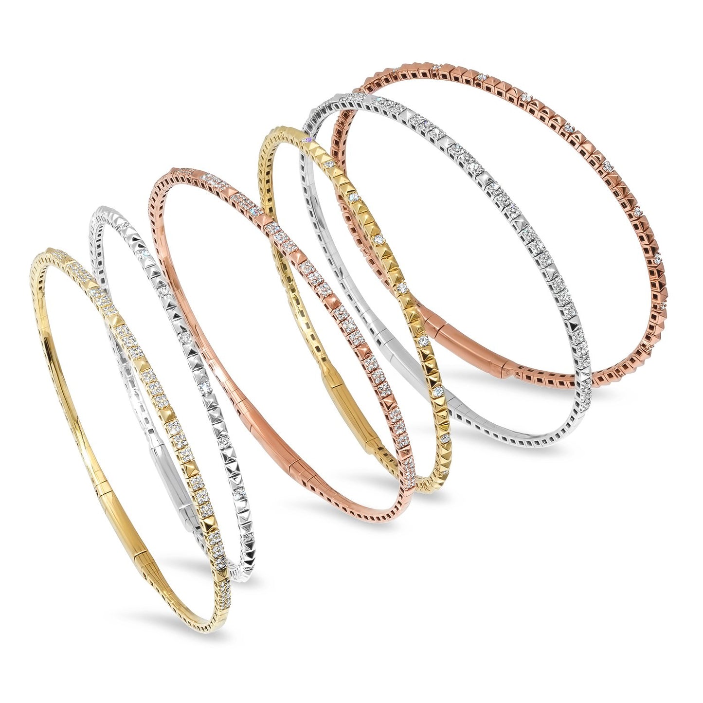 LUCY MALIKA DIAMOND BANGLE BRACELET