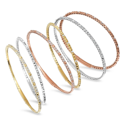 LUCY MALIKA DIAMOND BANGLE BRACELET