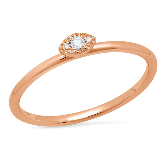 LUCY BRIDAL NAVETTE TRINE MARQUISE STACKER