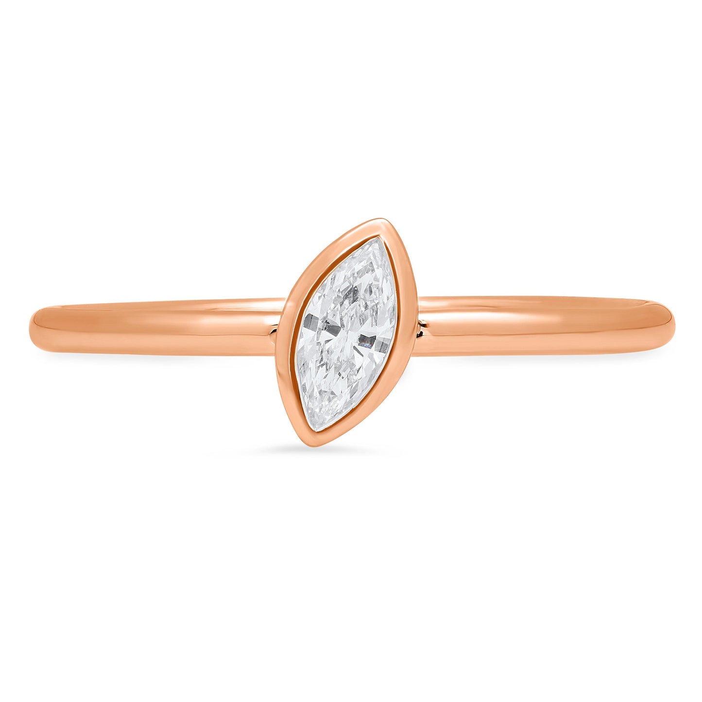 LUCY BRIDAL NAVETTE MARQUISE STACKER