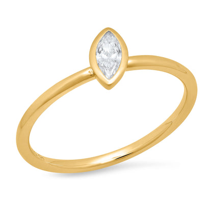 LUCY BRIDAL NAVETTE MARQUISE STACKER