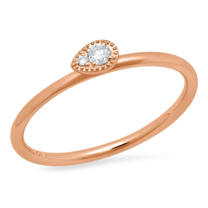 LUCY BRIDAL NAVETTE TWINE PEAR STACKER