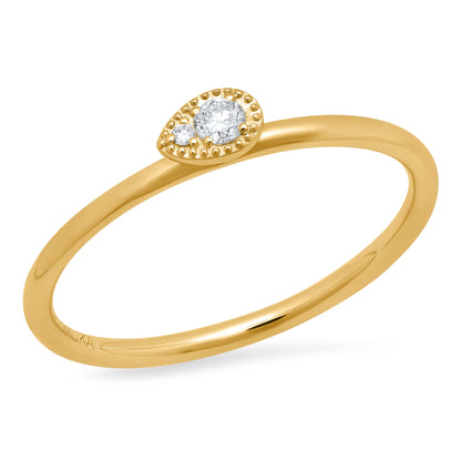 LUCY BRIDAL NAVETTE TWINE PEAR STACKER