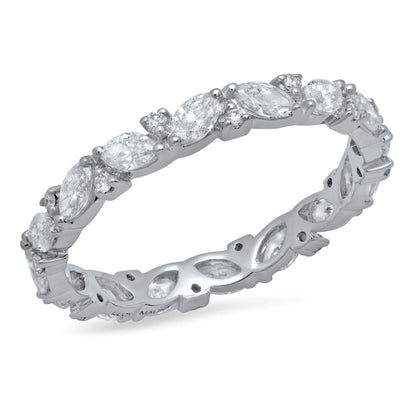 LUCY BRIDAL DANCING NAVETTE ETERNITY RING