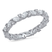 Load image into Gallery viewer, LUCY BRIDAL DANCING NAVETTE ETERNITY RING