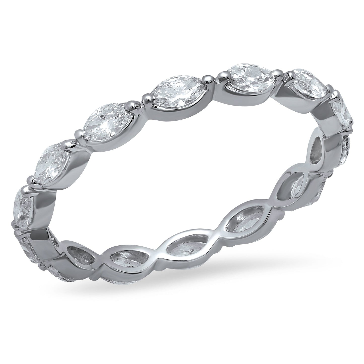 LUCY BRIDAL NAVETTE ETERNITY DIAMOND RING