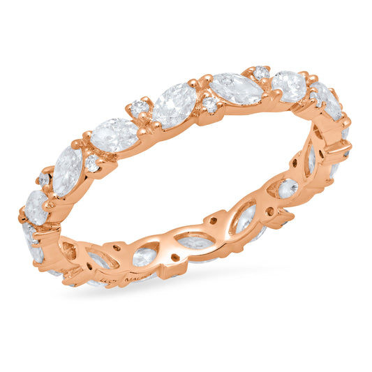 LUCY BRIDAL DANCING NAVETTE ETERNITY RING