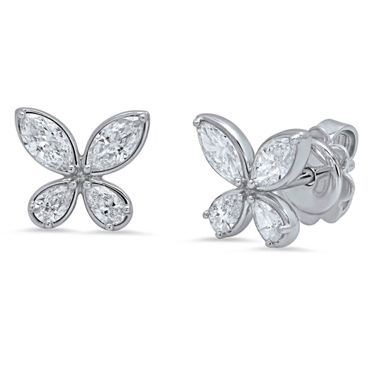 LUCY MALIKA FARFALLA DIAMOND EARRINGS