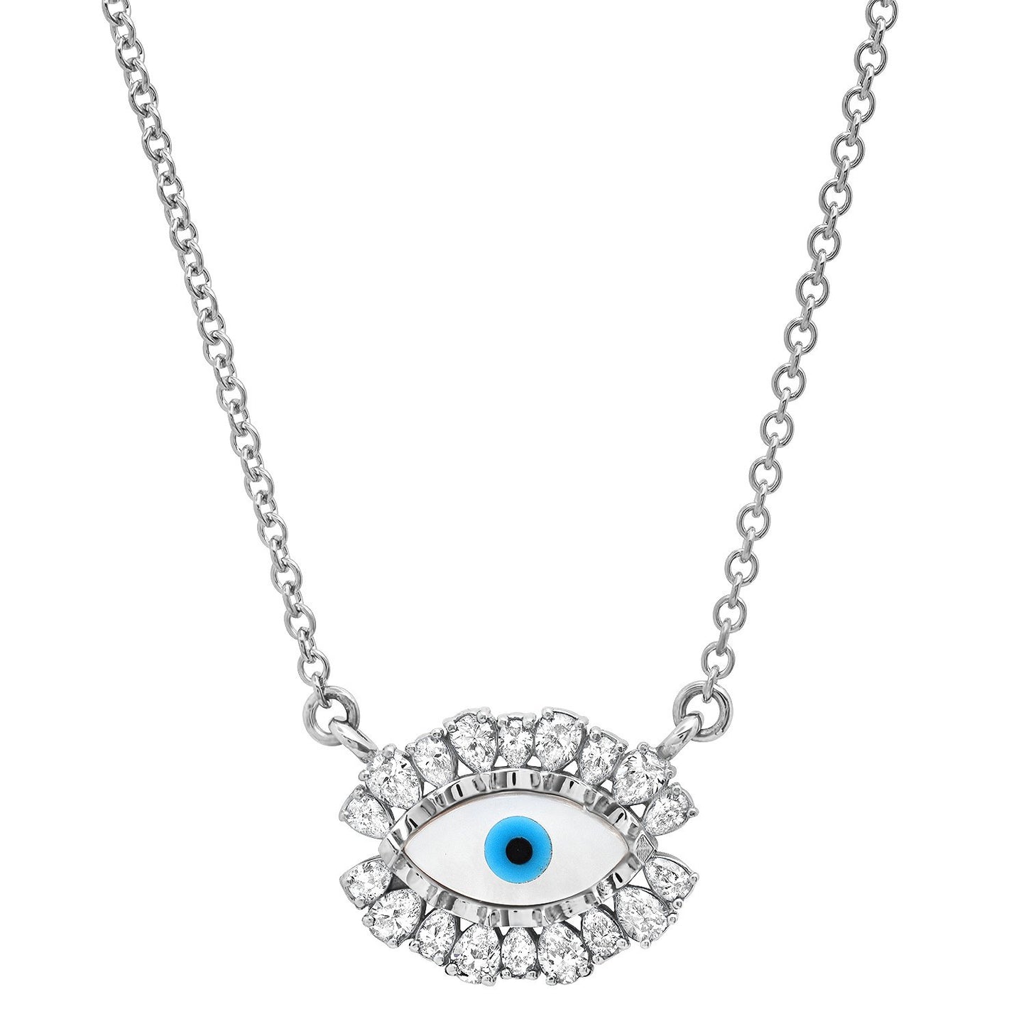 LUCY MALIKA PERLA EVIL EYE NECKLACE