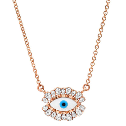 LUCY MALIKA PERLA EVIL EYE NECKLACE