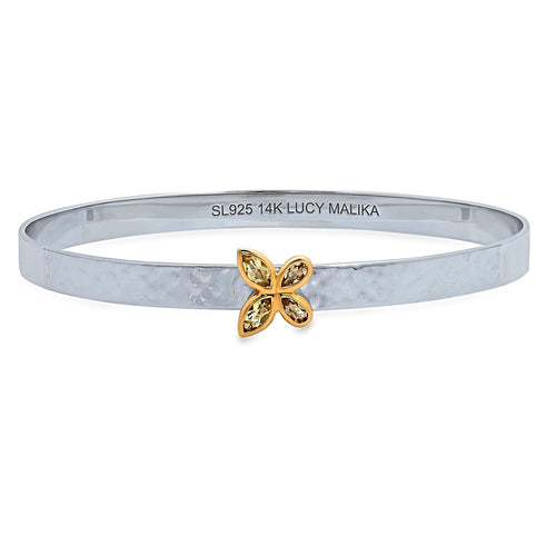 MISS MALIKA FARFALLA LEMON QUARTZ BANGLE