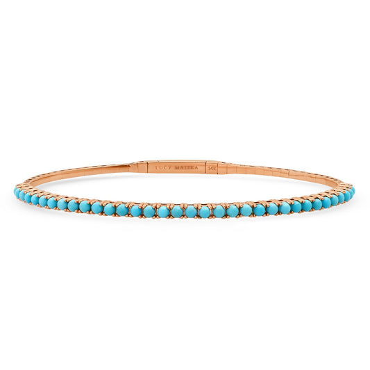 LUCY MALIKA TURQUOISE BANGLE BRACELET