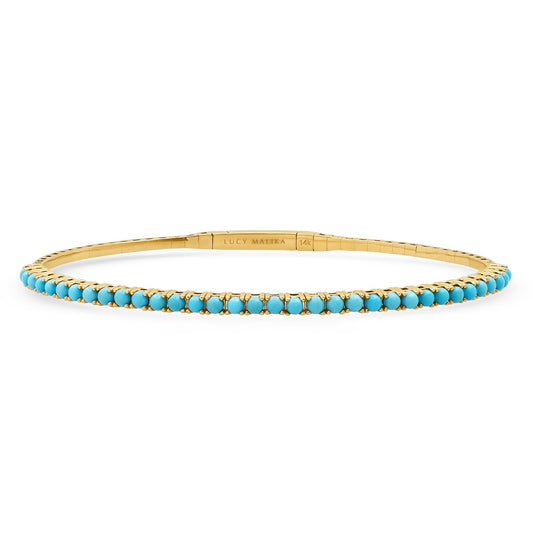 LUCY MALIKA TURQUOISE BANGLE BRACELET