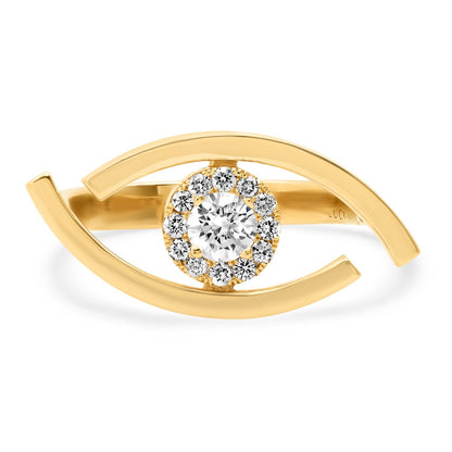 LUCY MALIKA EVIL EYE DIAMOND RING